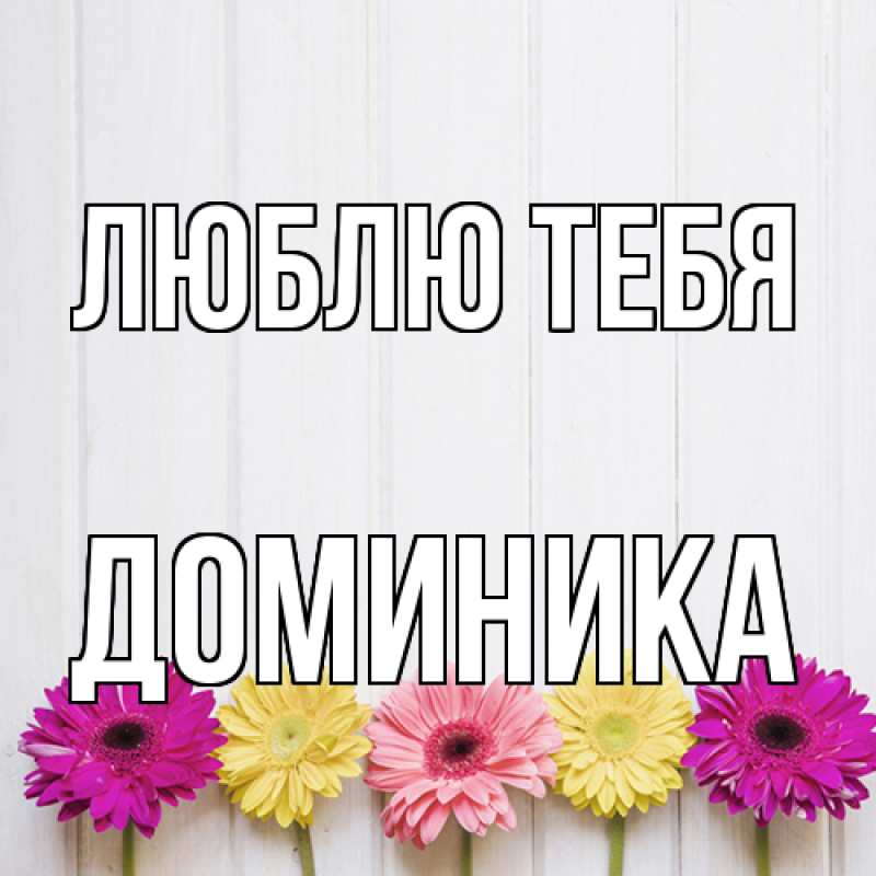 Картинка Люблю тебя, Доминика