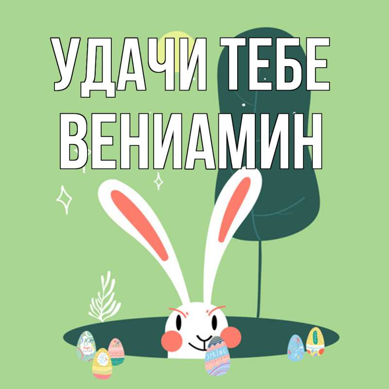 Картинка Удачи тебе, Вениамин
