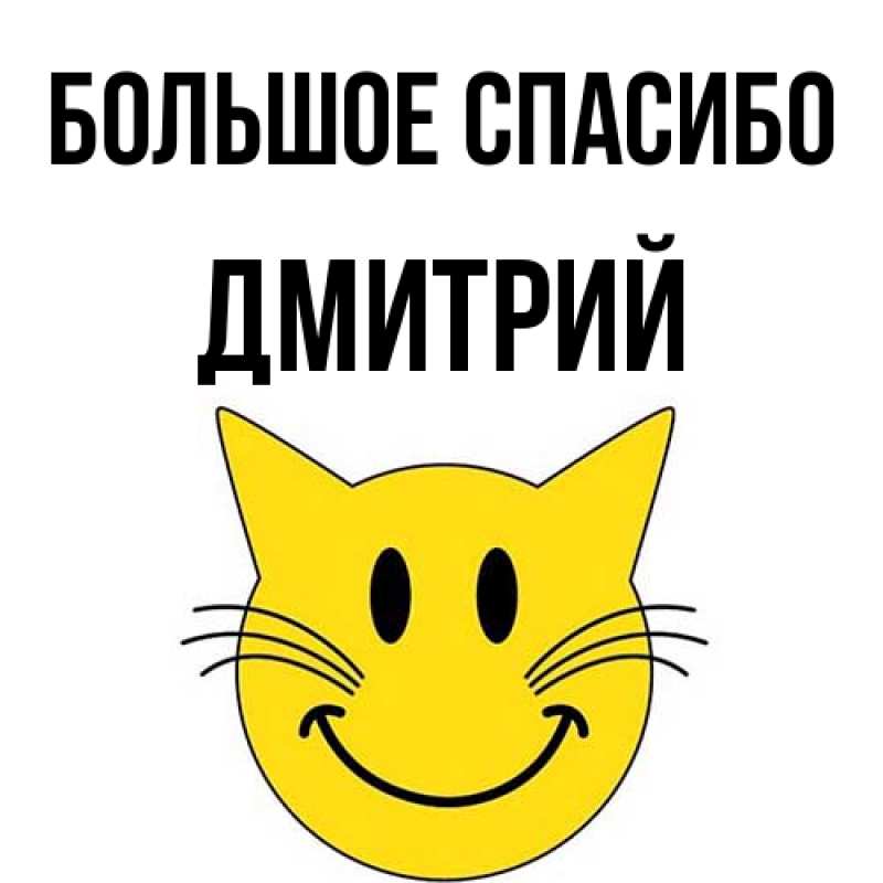 Картинка Большое спасибо, Дмитрий