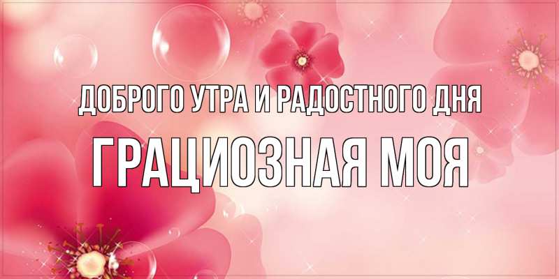 Картинка Доброго утра и радостного дня, Грациозная моя