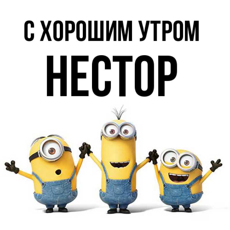 Картинка С хорошим утром, Нестор