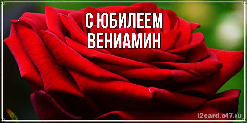 Картинка C юбилеем, Вениамин