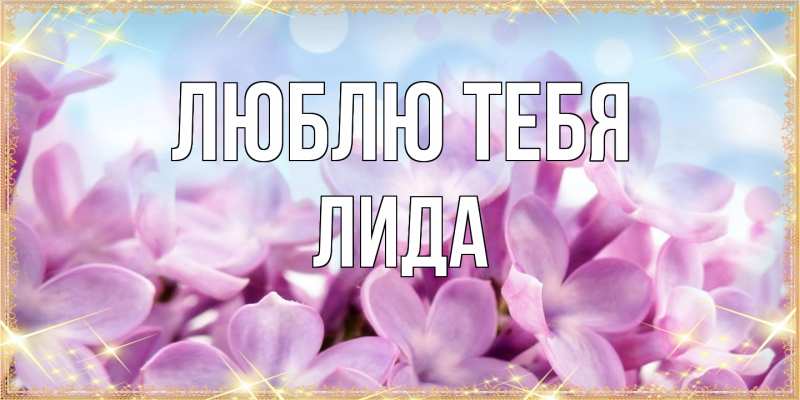 Картинка Люблю тебя, Лида