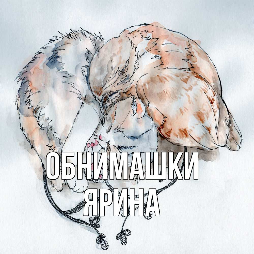 Открытка на каждый день с именем, Ярина Обнимашки можно быть вместе даже когда очень разные Прикольная открытка с пожеланием онлайн скачать бесплатно 