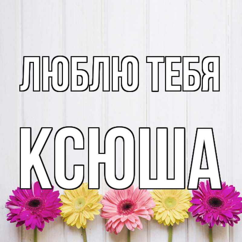 Картинка Люблю тебя, Ксюша