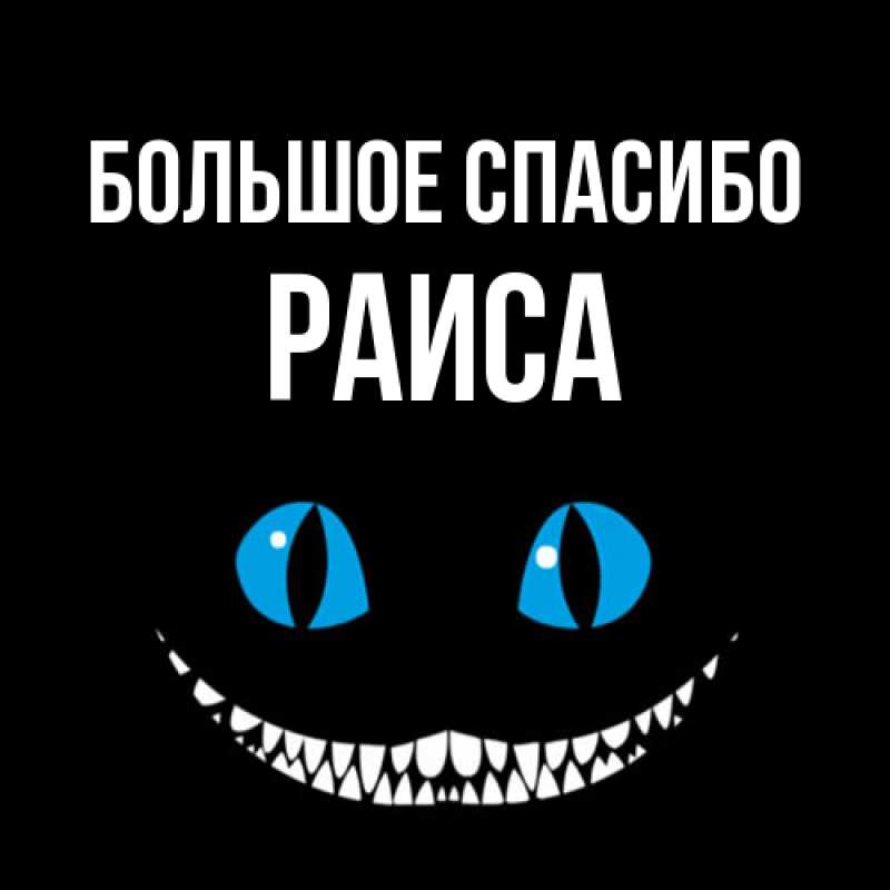 Картинка Большое спасибо, Раиса