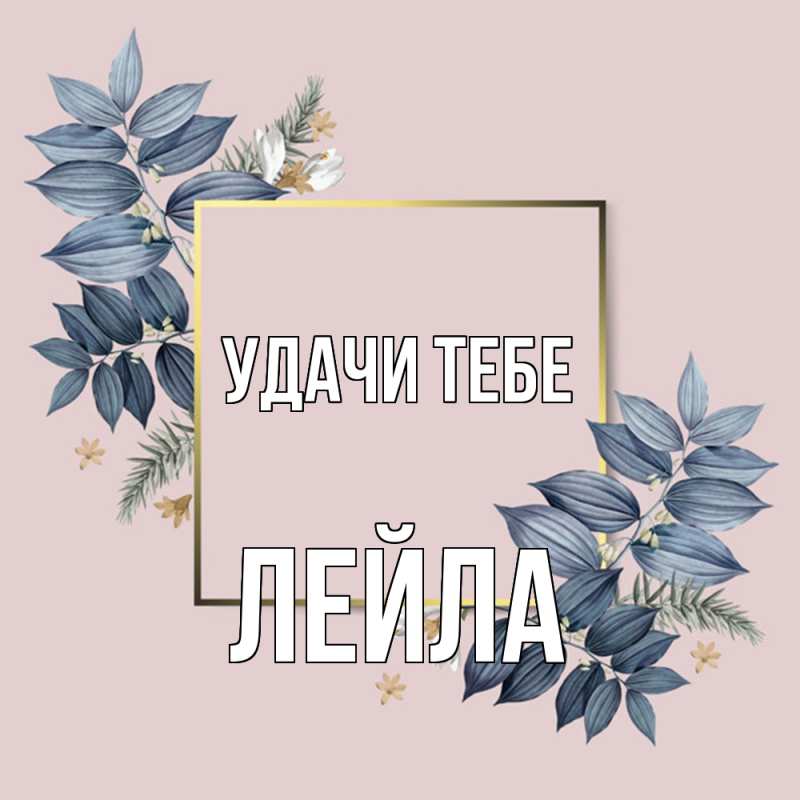 Картинка Удачи тебе, Лейла