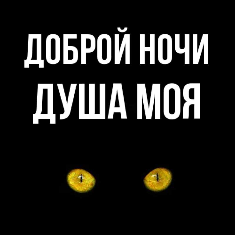 Картинка Доброй ночи, Душа моя