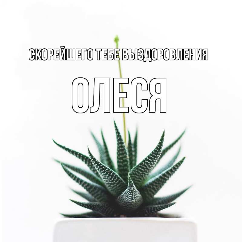 Картинка Скорейшего тебе выздоровления, Олеся