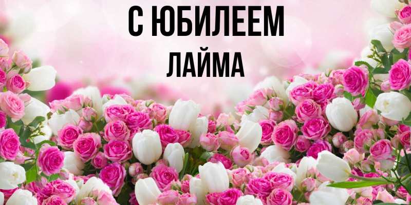 Картинка C юбилеем, Лайма