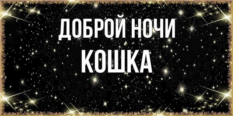 Картинка Доброй ночи, Кошка