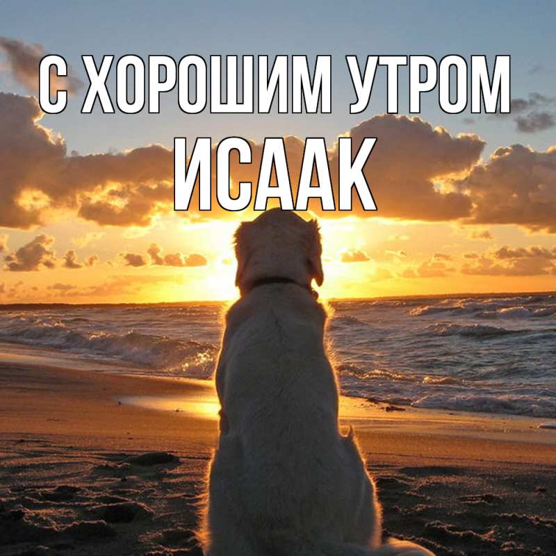 Картинка С хорошим утром, Исаак