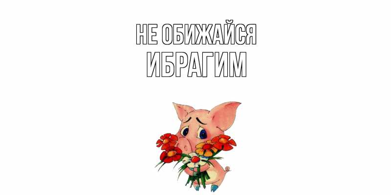 Картинка Не обижайся, Ибрагим