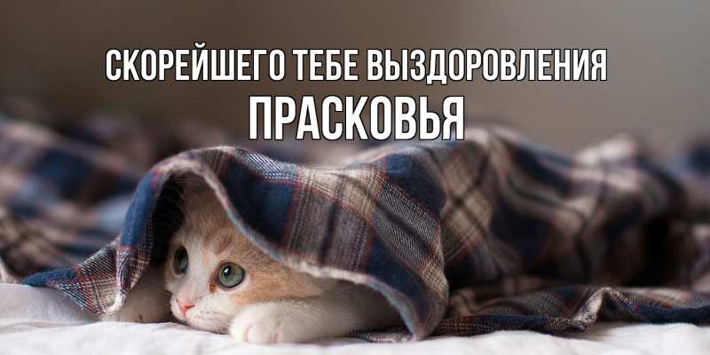 Картинка Скорейшего тебе выздоровления, Прасковья