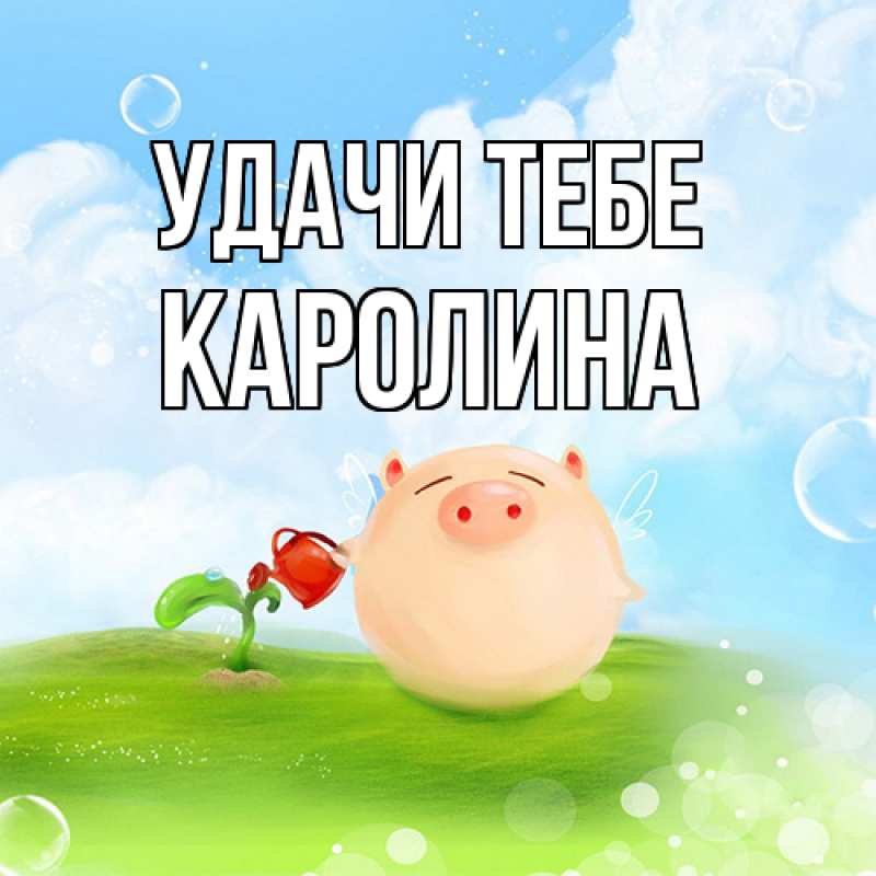 Картинка Удачи тебе, Каролина