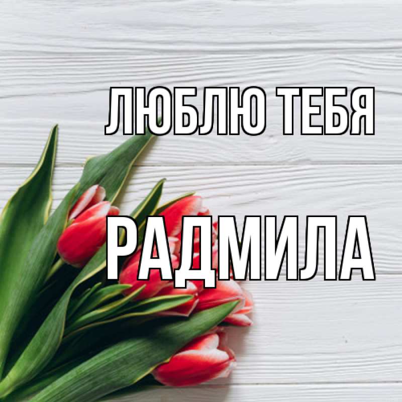 Картинка Люблю тебя, Радмила