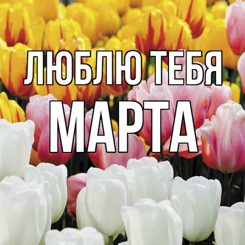 Картинка Люблю тебя, Марта