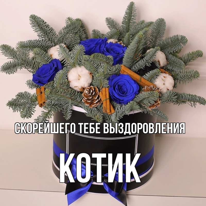 Картинка Скорейшего тебе выздоровления, Котик