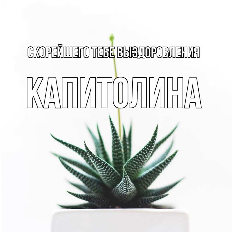 Картинка Скорейшего тебе выздоровления, Капитолина