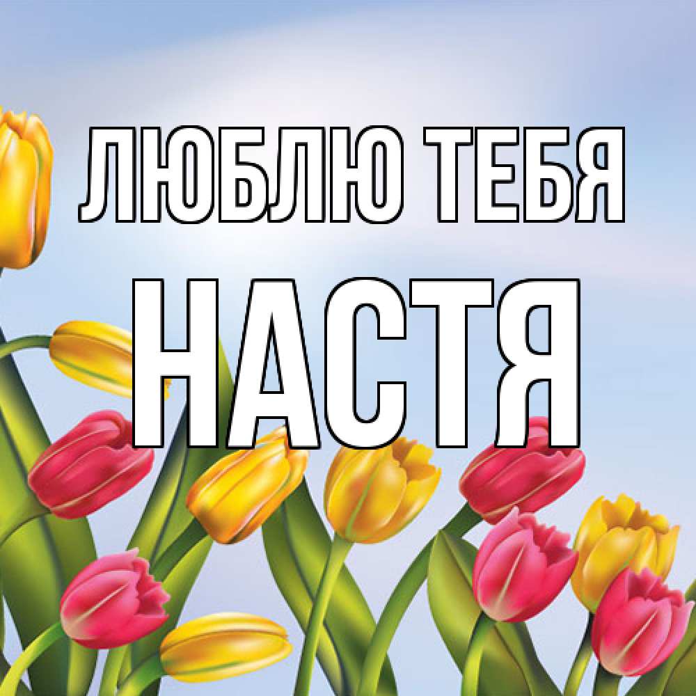 Открытка на каждый день с именем, Настя Люблю тебя международный женский день Прикольная открытка с пожеланием онлайн скачать бесплатно 