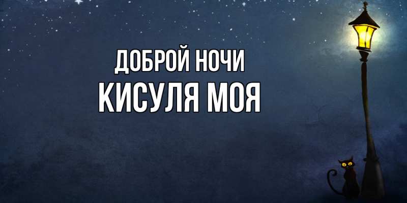 Картинка Доброй ночи, Кисуля моя