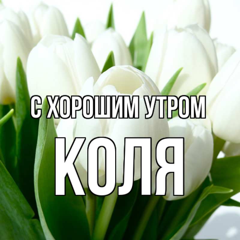 Картинка С хорошим утром, Коля