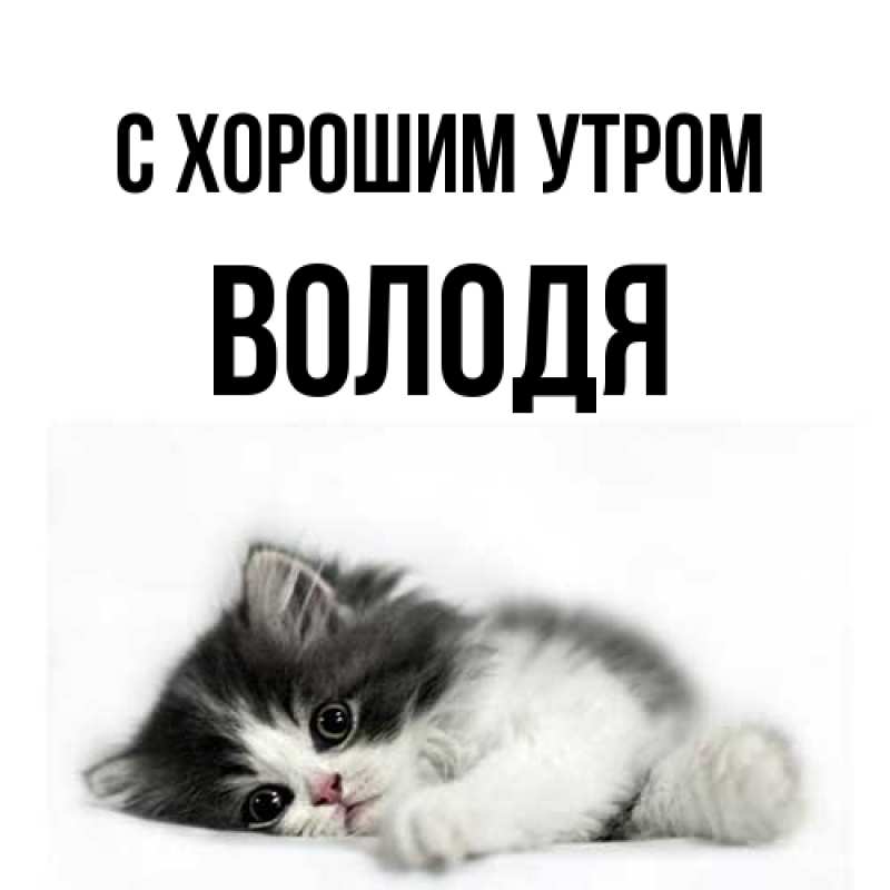 Картинка С хорошим утром, Володя