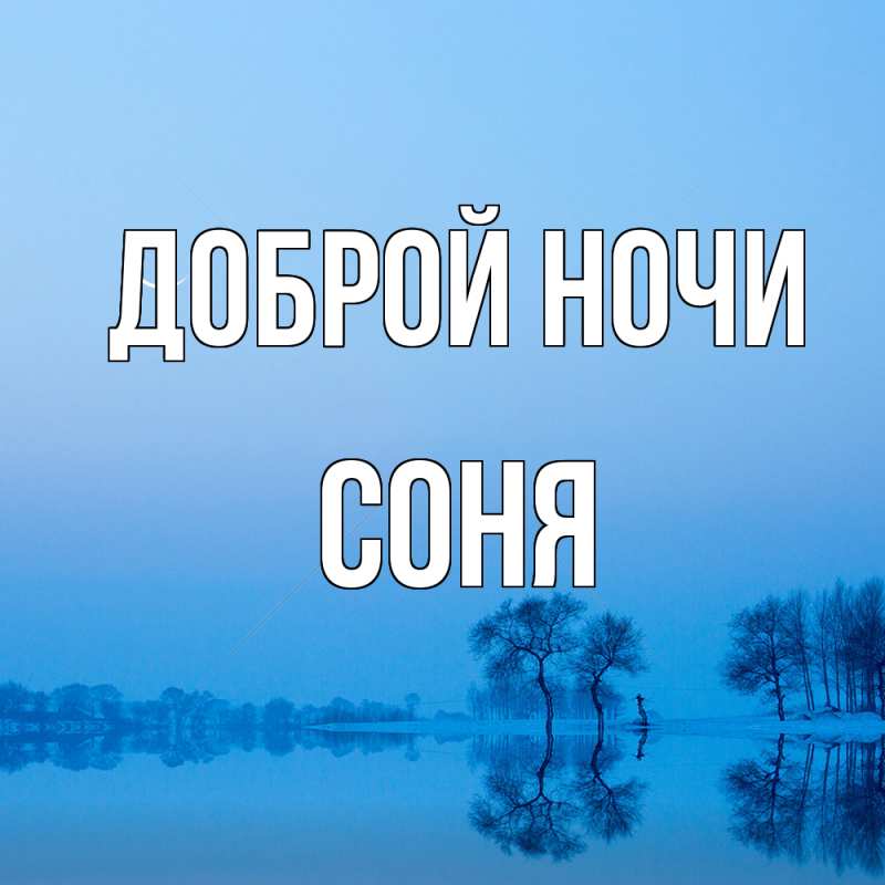 Картинка Доброй ночи, Соня
