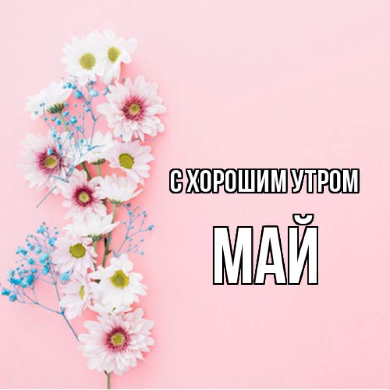 Картинка С хорошим утром, Май