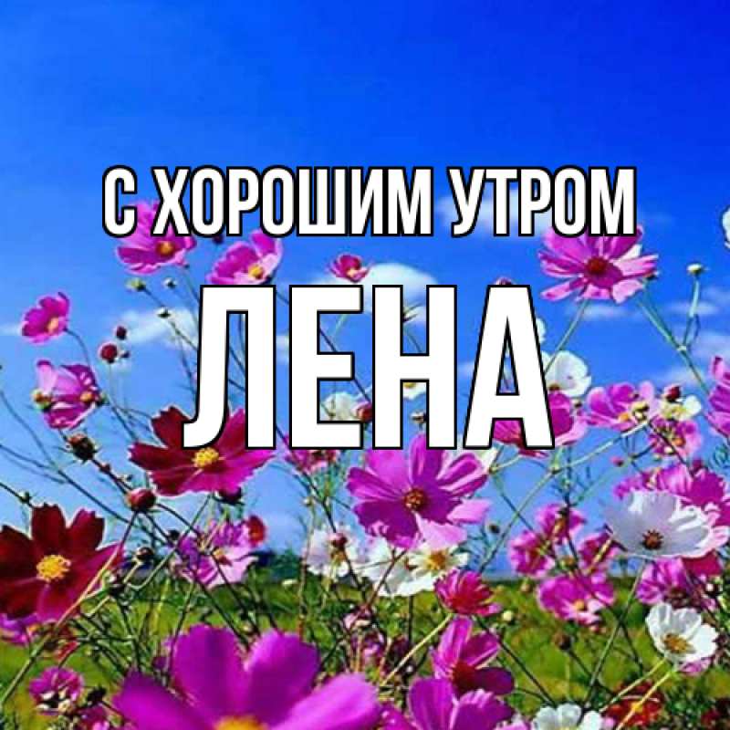 Картинка С хорошим утром, Лена