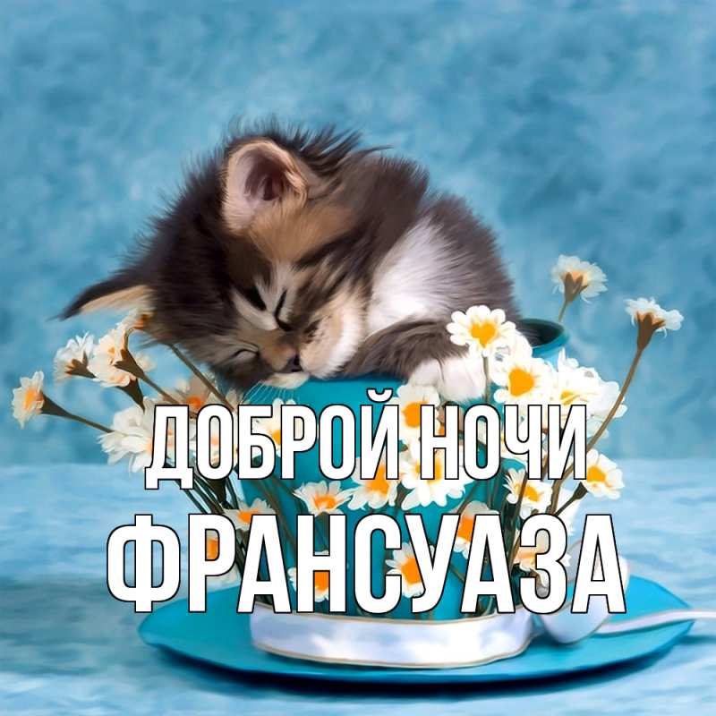 Картинка Доброй ночи, Франсуаза