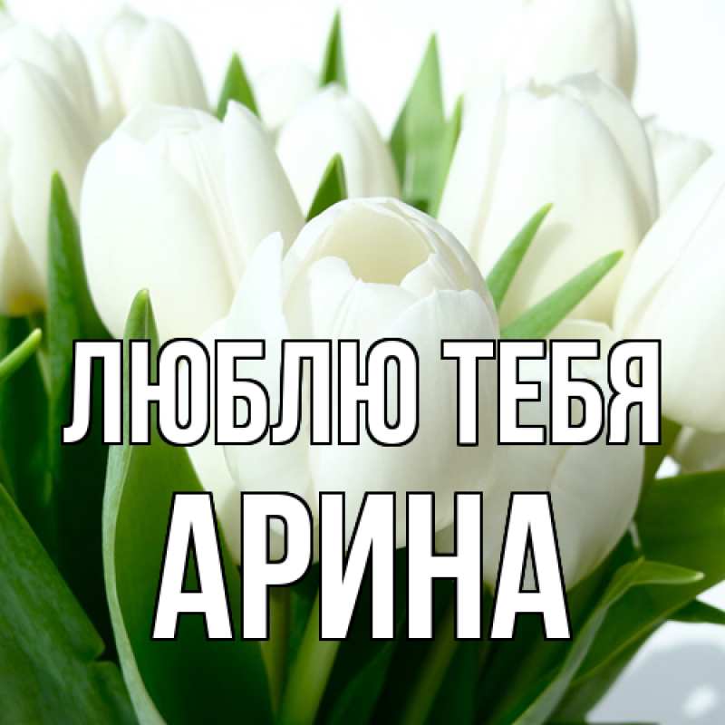Картинка Люблю тебя, Арина