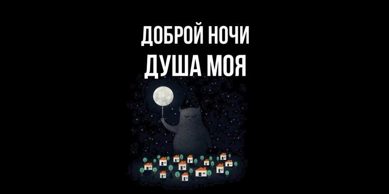 Картинка Доброй ночи, Душа моя