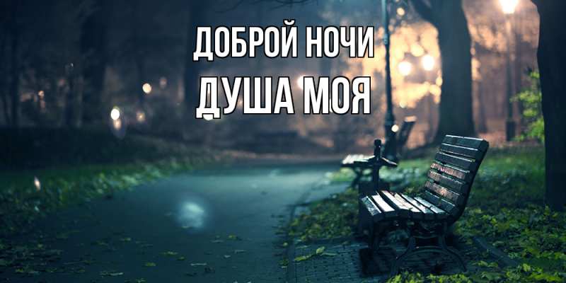 Картинка Доброй ночи, Душа моя