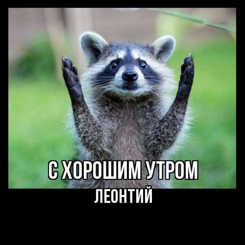 Картинка С хорошим утром, Леонтий