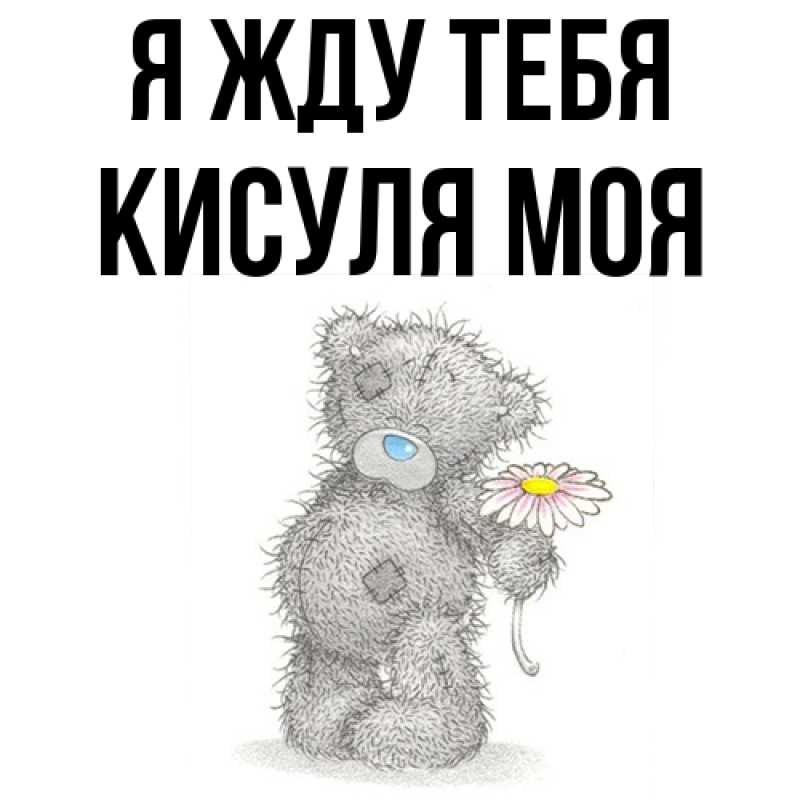 Картинка Я жду тебя, Кисуля моя
