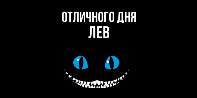 Картинка Отличного дня, Лев