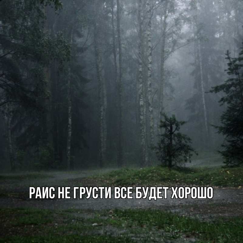 Картинка Не грусти, все будет хорошо, Раис