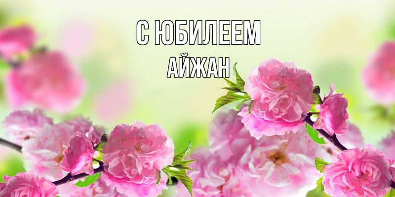 Картинка C юбилеем, Айжан
