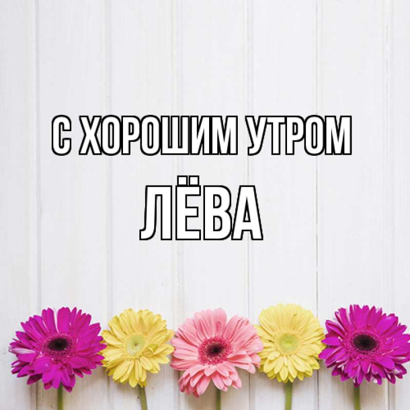 Картинка С хорошим утром, Лёва