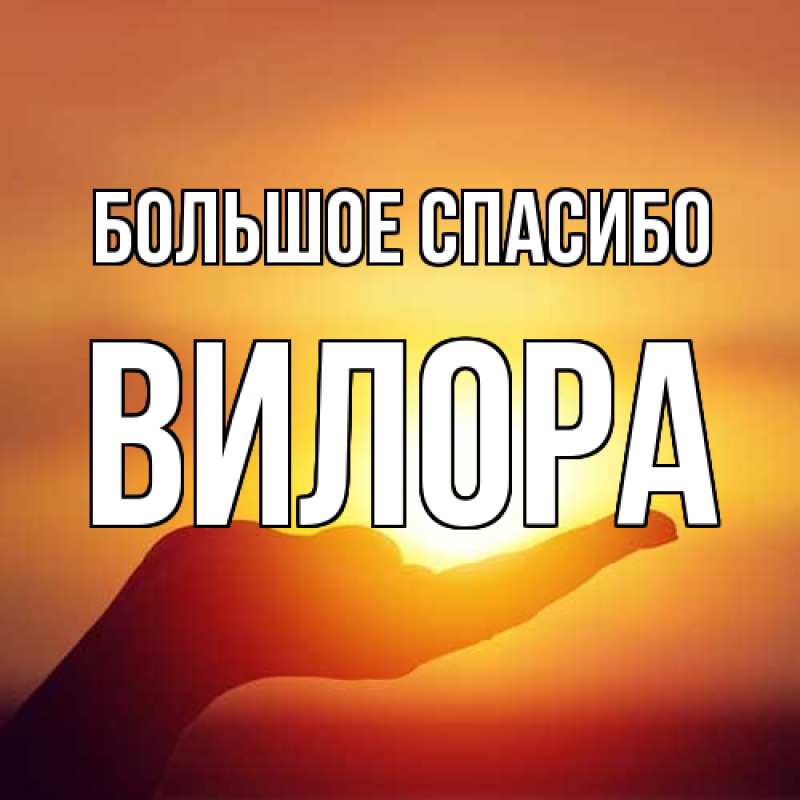 Картинка Большое спасибо, Вилора