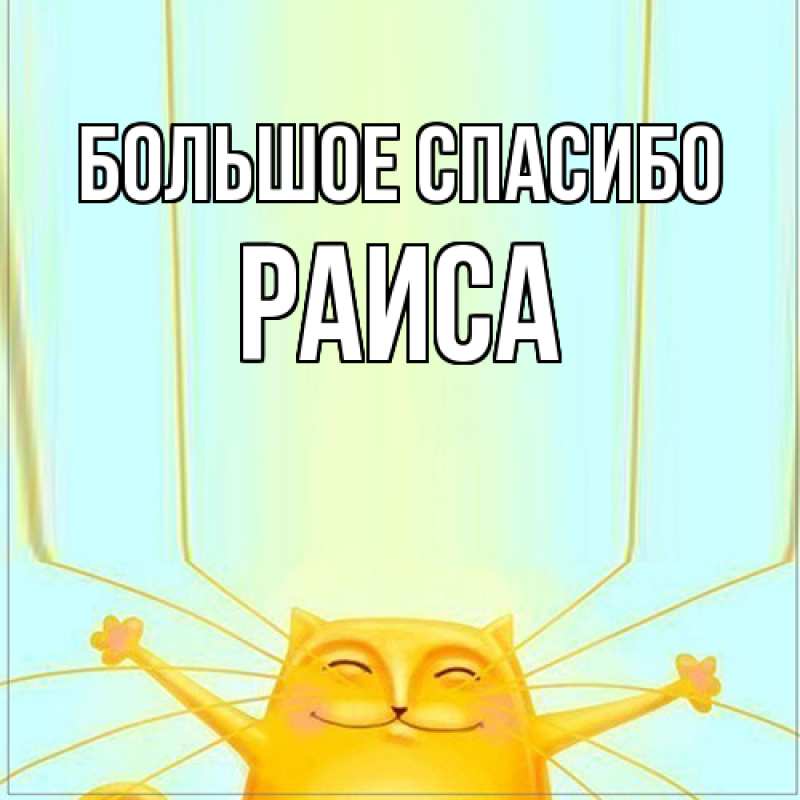 Картинка Большое спасибо, Раиса