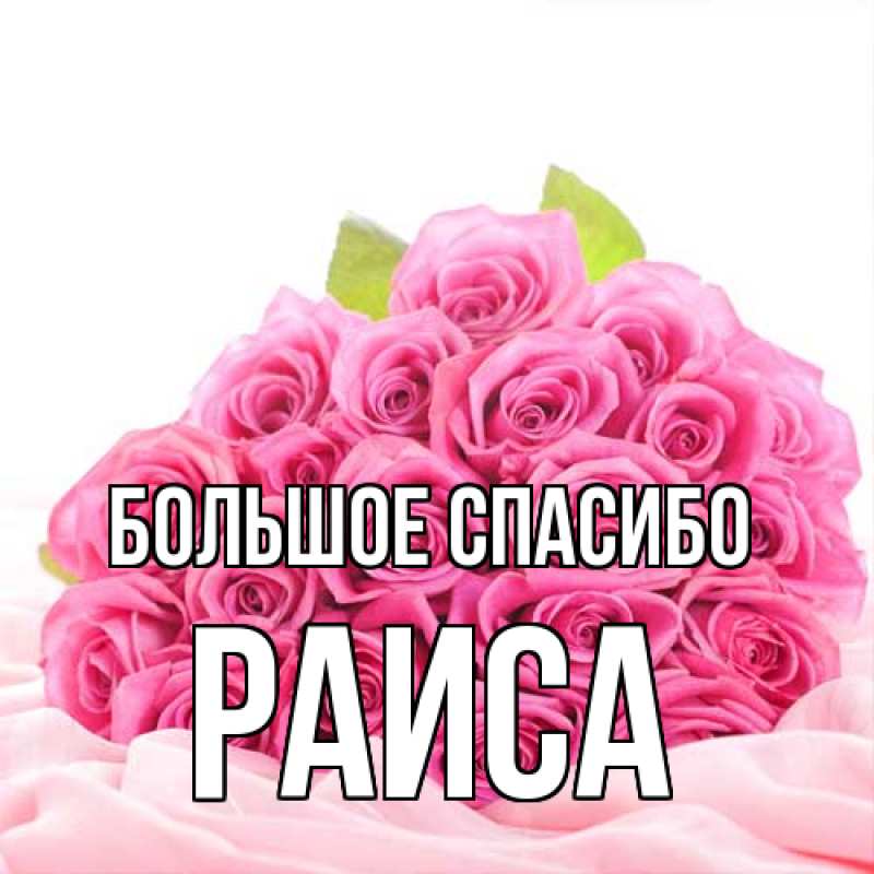 Картинка Большое спасибо, Раиса