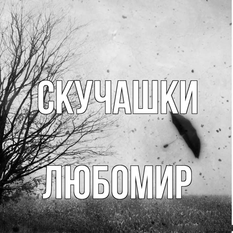 Открытка с именем, Любомир, Скучашки