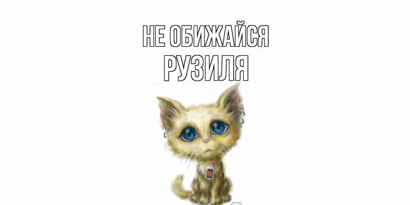 Картинка Не обижайся, Рузиля