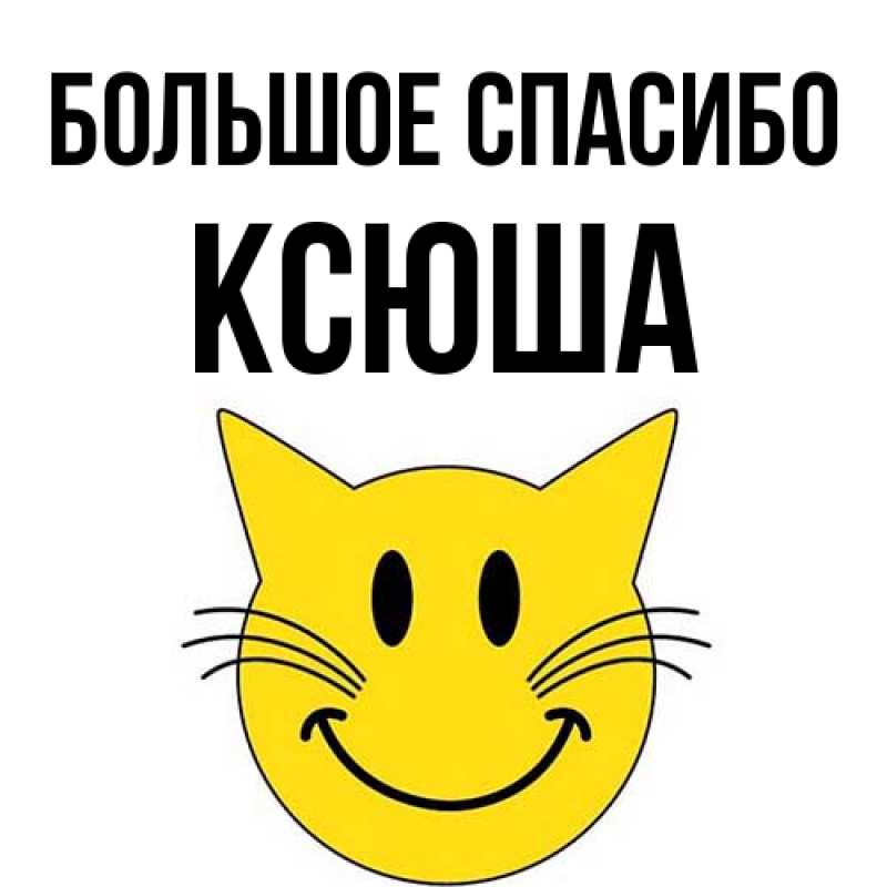 Картинка Большое спасибо, Ксюша