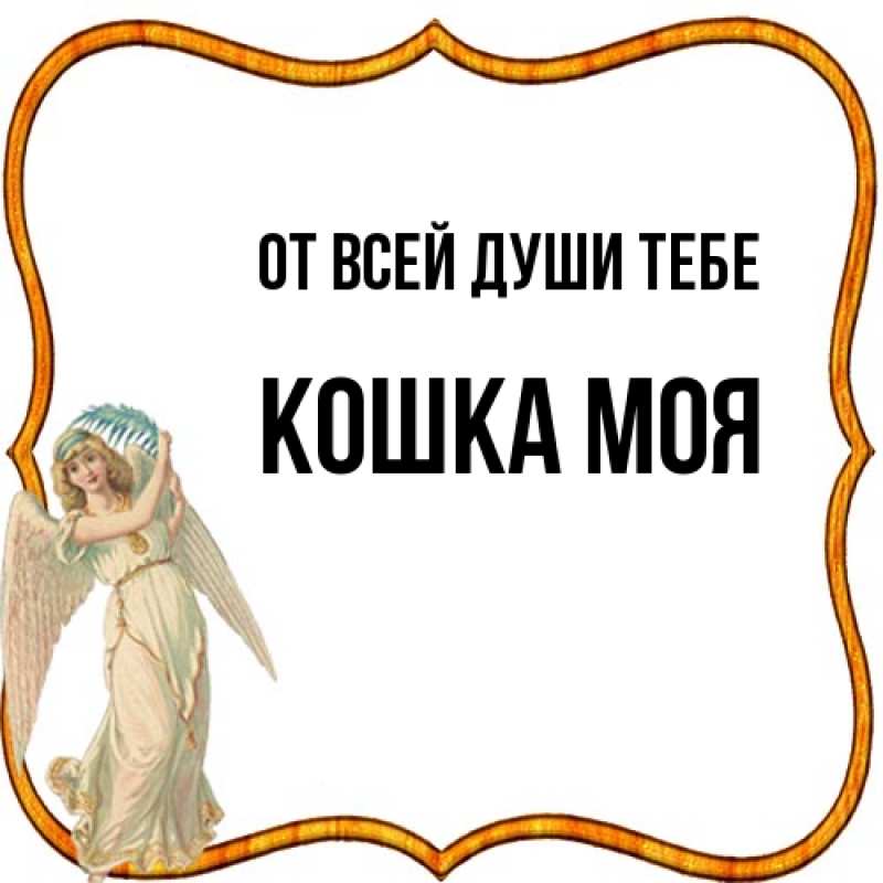 Картинка От всей души тебе, Кошка моя