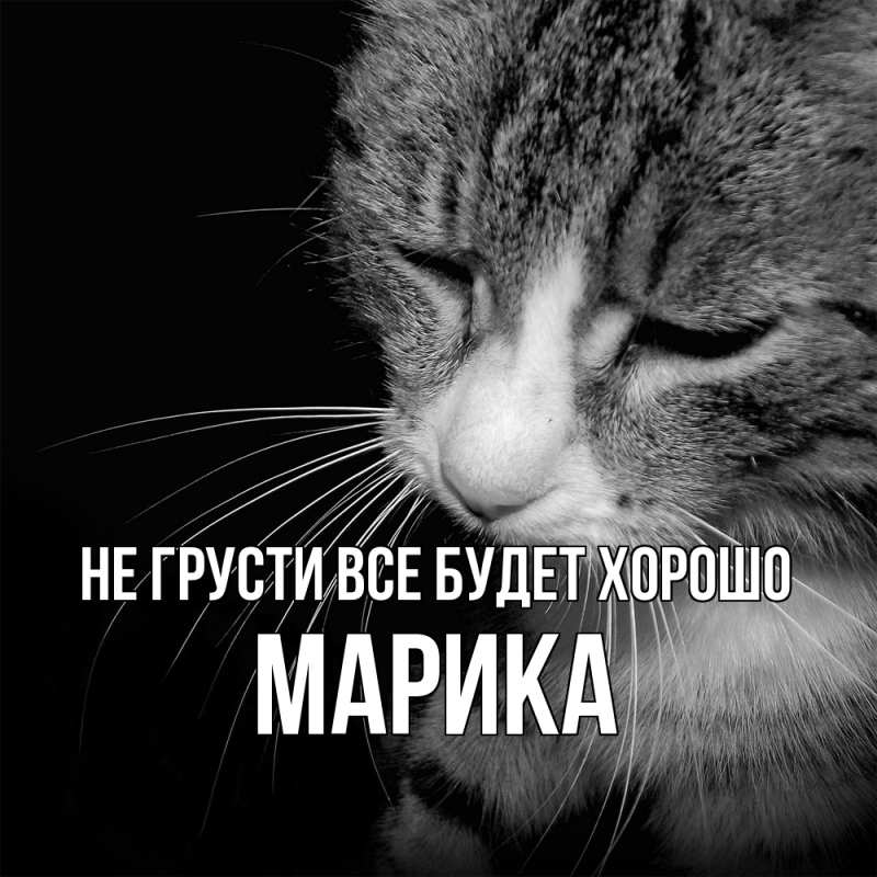 Картинка Не грусти, все будет хорошо, Марика