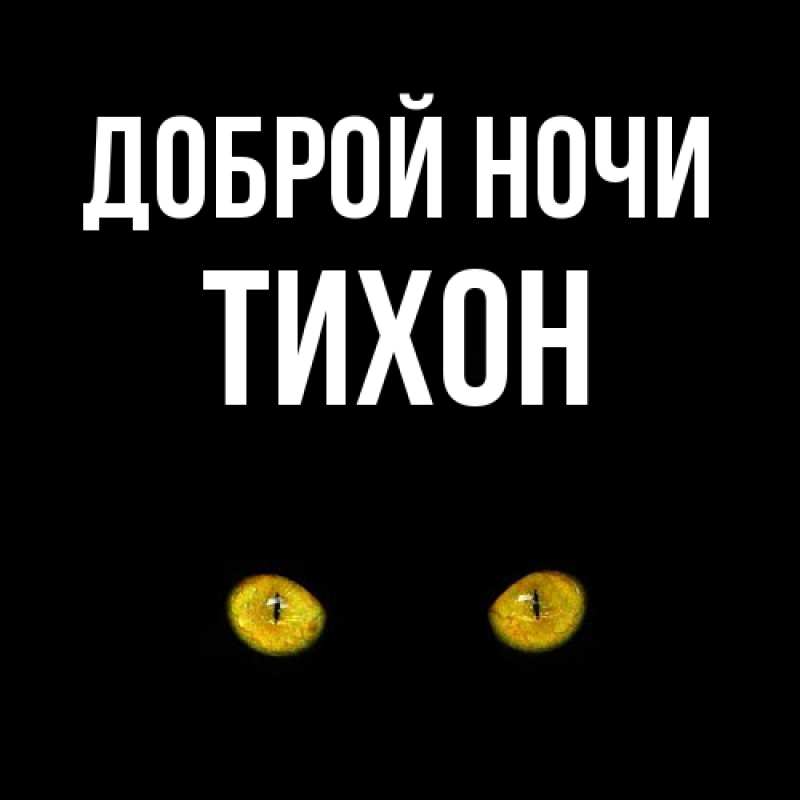 Картинка Доброй ночи, Тихон