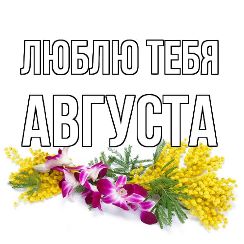 Картинка Люблю тебя, Августа